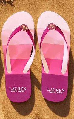 Sandalias de Tanga Lauren Ralph Lauren, Elissa III - Tonos de Rosa, Talla 10B Foto 1 de 4