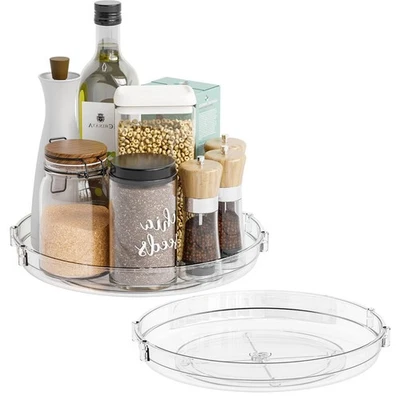Spinning Lazy Susan Organizador 9.5" Estante Redondo para Especias para Cocina y Despensa Foto 1 de 4
