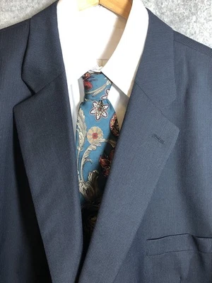 Jack Victor Suit 56R Blazer 100% Wool Black Classic Career Formal - Image 1 of 4