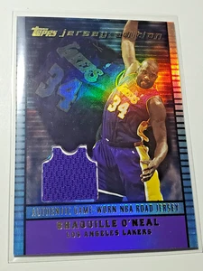 Shaquille O'Neal 2002-03 Topps Jersey Edition Game Worn Road Los Angeles Lakers - Picture 1 of 3