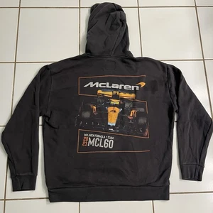 McLaren Formula 1 Team Hoodie Men’s L 2023 MCL60 Car Graphic Black F1 Racing - Picture 1 of 5