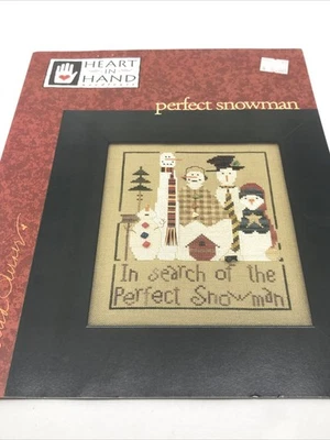 Heart In Hand Perfect Snowman Cross Stitch Chart Pattern - Image 1 of 4