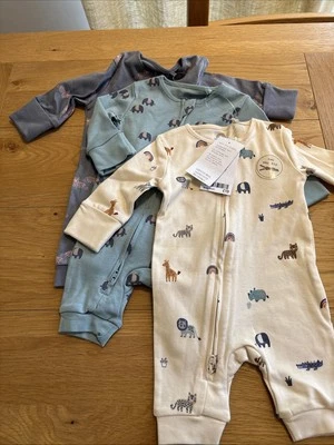 Next 3 Pack Sleepsuits Size FIRST SIZE - Image 1 of 4