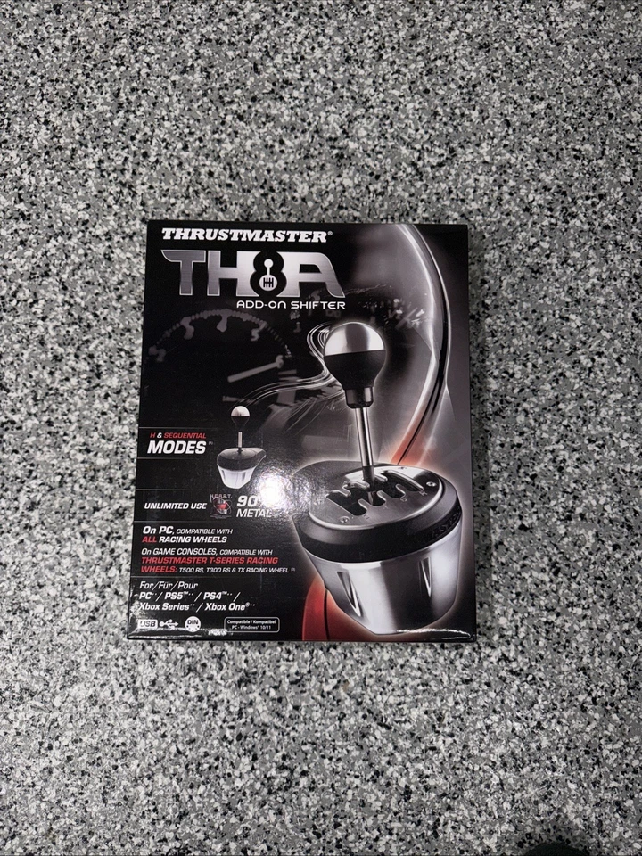 Thrustmaster TH8A Metal Add-On Gearbox Shifter for PC/PS5/PS4 /Xbox - Image 1 of 1