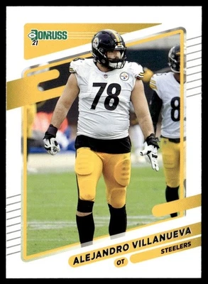 2021 Donruss Alejandro Villanueva Pittsburgh Steelers #24 - Image 1 of 2