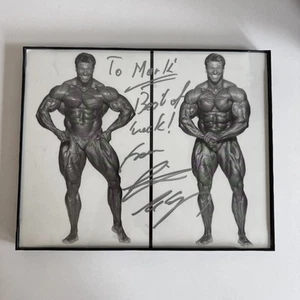 Signed Photo in Frame of Vintage Bodybuilder - Autographed Bodybuilding - Picture 1 of 4