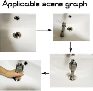 Tub Drain Remover & Basin Wrench Dual Ended Ratchet Wrench Use to In - Picture 1 of 4