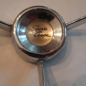 1961 1962 1963 64 Mercury Meteor Comet Original 3 Spoke Steering Wheel Horn Ring - Bild 1 von 7