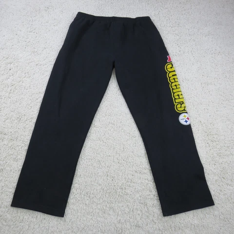 Pittsburg Steelers Joggers Mens Extra Large XL Black Sweatpants NFL Football Cover