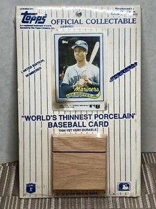 Topps World’s Thinnest Porcelain Baseball Card Ken Griffey Jr