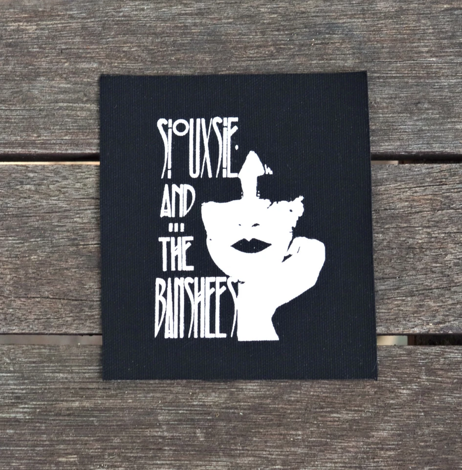 Siouxsie and the Banshees patch - screenprint on canvas, goth, post punk patches - Image 1 of 1