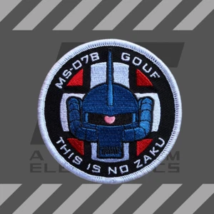 Gundam 0079, One Year Space War, Military Anime MS-07 Gouf Morale Airsoft Patch - Bild 1 von 2