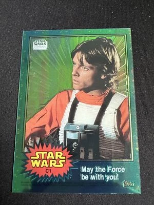 LUKE SKYWALKER 1999 Topps Chrome Archives CLEARZONE Star Wars Insert SP Card #C1 - Image 1 of 4