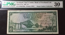 1967 Scotland 1 Pound P # 271a Pmg 30 United Kingdom/England