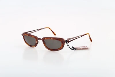 Robert Rudger 0045 123 P9 90s copper & tortoise rectangle cat eye sunglasses NOS - Image 1 of 4