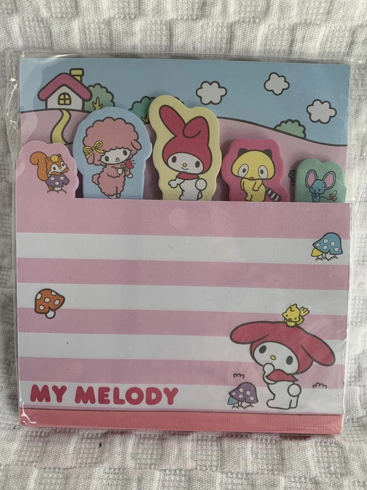 My Melody Note Pad Memo 96 Sheets 6 designs Sanrio Hello Kitty - Image 1 of 4
