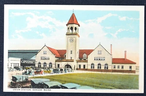 Union Station Bangor Maine ME Postcard PC 1920s Unused Curteich A-95222 - Bild 1 von 1