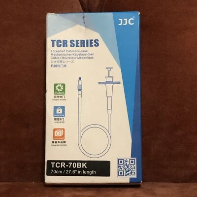 JJC TCR-70BK Mechanical Threaded Shutter Release Cable for Universal Camera - Image 1 of 4