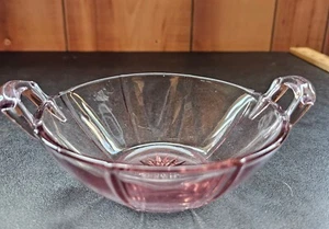 Heisey Tudor 2-Handled Jelly Candy Bowl in Hawthorne Color Purple, - Picture 1 of 5