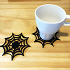  2 Pcs Halloween Placemat Spider Web Placemats Reusable Black Decoration