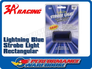 Luz estroboscópica rectangular 3A Racing azul relámpago - Imagen 1 de 2