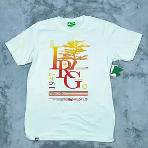 Lifted Research Group Shirt Mens Medium White LRG Graphic Print Short Sleeve - Picture 1 of 6