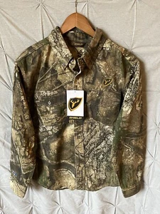 Realtree Scent Shield Camo Long Sleeve Button Down Shirt New With Tags Mens Med - Picture 1 of 11