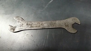 E.EDELMANN& CO CHICAGO case Hardened 3/8 7/16 Wrench - Picture 1 of 2