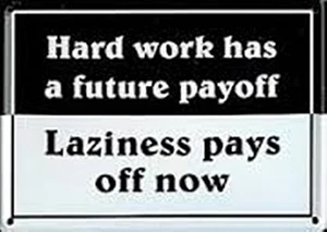 Hard Work Has A Future... mini letrero/postal metálica 110mm x 80mm (hi) ¡REDUCIDO!¡! - Imagen 1 de 1