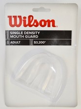 Wilson Adult Clear Single Density Sports Mouth Guard Latex & Bpa Free New