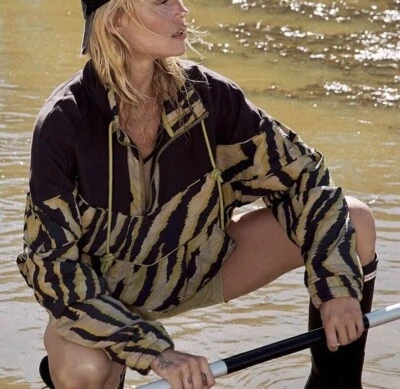 Suéter Free People Movement Walk the Line Mujer Mediano Verde Oliva Tigre NUEVO Foto 1 de 4