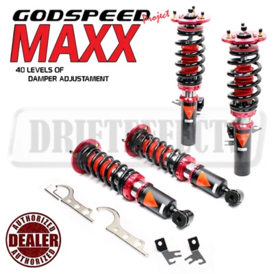 FOR BMW 633CSI 635CSI 83-89 GODSPEED MAXX COILOVERS SUSPENSION CAMBER PLATE KIT - Изображение 1 из 4