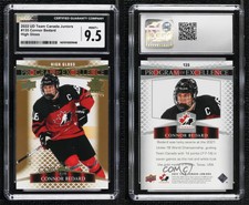 2022 Upper Deck Team Canada Juniors High Gloss /10 Connor Bedard CGC 9.5 Mint+