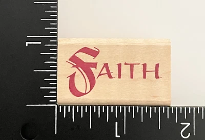 Rubber Stampede Faith A1827B Wood Mounted Rubber Stamp - Image 1 of 3
