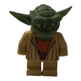 LEGO Yoda Minifigure -Star Wars Jedi - 75017 75233 75142 75168 Geonosis- No Hand
