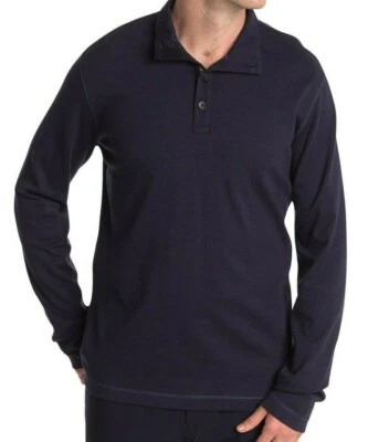 $198 NUEVO CON ETIQUETAS SUÉTER ROBERT GRAHAM Talla XL LEONARD CORTE CLÁSICO PIQUÉ HENLEY AZUL MARINO OSCURO Foto 1 de 4