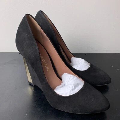 Zapatos de tacón de cuña Madison Harding Magda Preto negros talla 6 M EE. UU. Foto 1 de 4