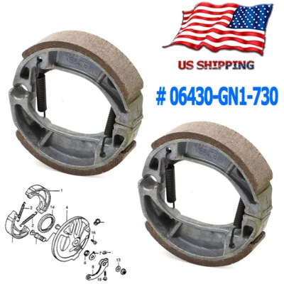 Front / Rear Brake Shoes Pads for HONDA CRF70F CRF100F XR80R XR100R CRF80F USA - Image 1 of 4