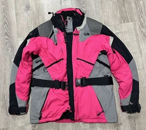 The North Face Jacket Women’s XL Steep Tech Turbo Pink Broken Zipper Ski Jacket - Picture 1 of 23