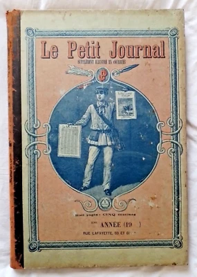 Le Petit Journal Supplément Illustré en couleurs : Année 1907 reliure éditeur - Photo 1/4