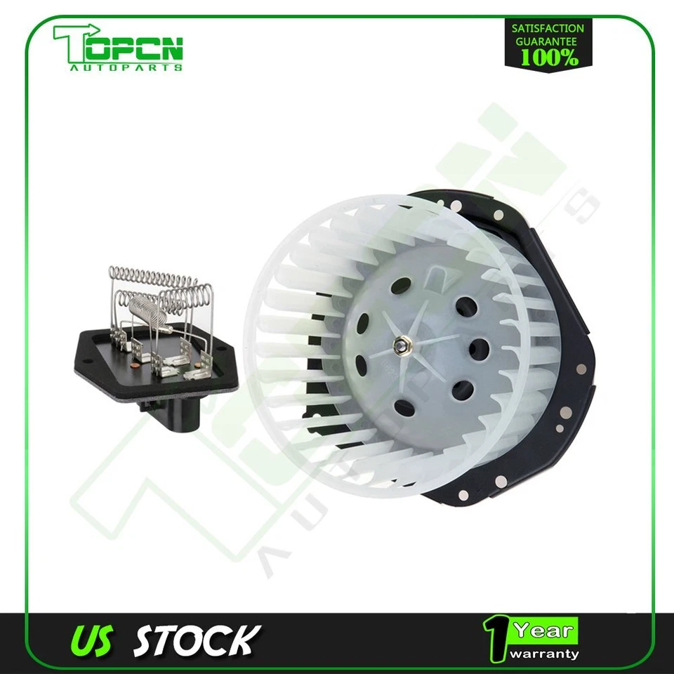 Blower Motor and Resistor Front Fit For 1995 1996 1997-1999 GMC C2500 Suburban Foto 1 de 4