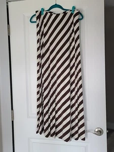 Tommy Bahama Ladies Skirt, Medium, Brown Stripe, Maxi Length - Picture 1 of 5