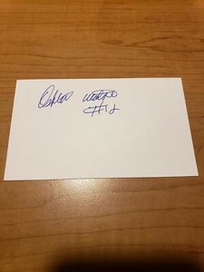 ASHTON WATSON - FOOTBALL - AUTOGRAPH SIGNED - INDEX CARD - AUTHENTIC- A5883