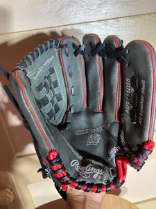 Rawlings 11.5 All Leather Shell Basket -Web Baseball Left Zero Shock Glove - Picture 1 of 8