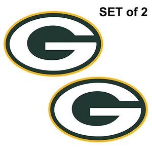 Set of 2  Green Bay Packers Cornhole Board Decals NEW "17 x 11" Large - Picture 1 of 1