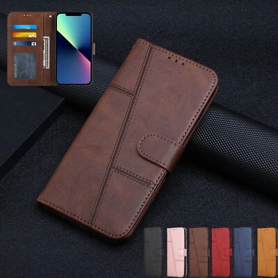 Fr Motorola Edge 30 Lite Neo Moto E22 E22i E32 G72 E22S Leather Flip Wallet Case - Image 1 of 4