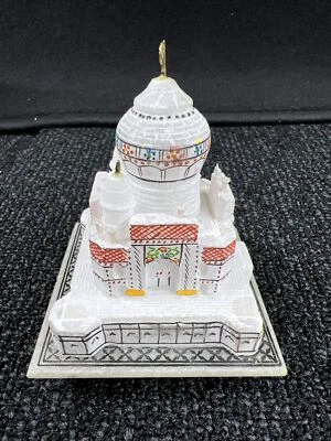 "4"" Taj Mahal Miniatura Estatua Piedra Réplica Recuerdo Decoración del Hogar Símbolo de Amor" Foto 1 de 4