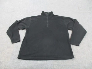 Obermeyer Sweater Mens Extra Large Black Fleece Quarter Zip Pullover Adult - Picture 1 of 7