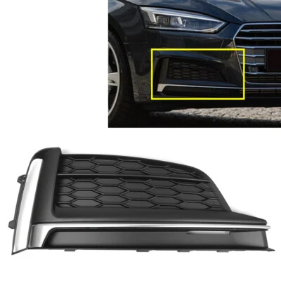 US Front Bumper Fog Light Lamp Grill Bezel Cover For Audi A5 S5 2017-2020 - Изображение 1 из 4