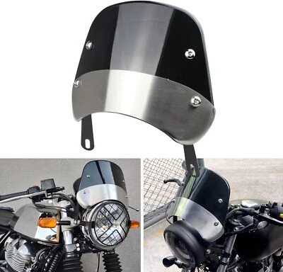 Motorcycle 5"-7" Headlight Windshield Windscreen For Triumph Scrambler 400 900 - Image 1 of 4